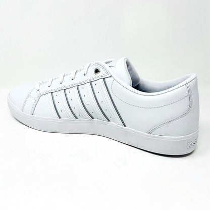 K Swiss Gallen III  Triple White Silver Mens Size 14 Casual Sneakers 01977133