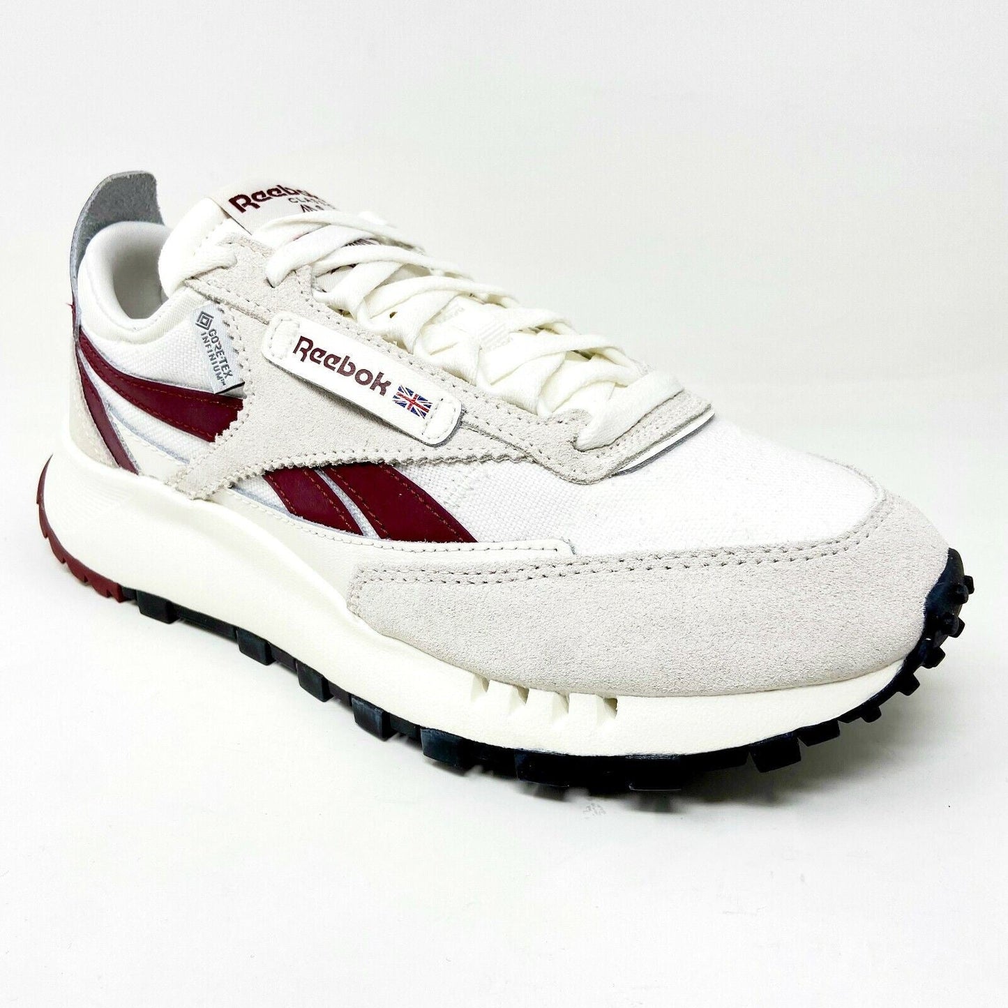 Reebok Classic Leather Legacy Gore-Tex Chalk Burgundy Mens Running Shoes H04996