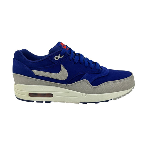 Nike Air Max 1 Premium Royal Blue White Mens Athletic Sneaker