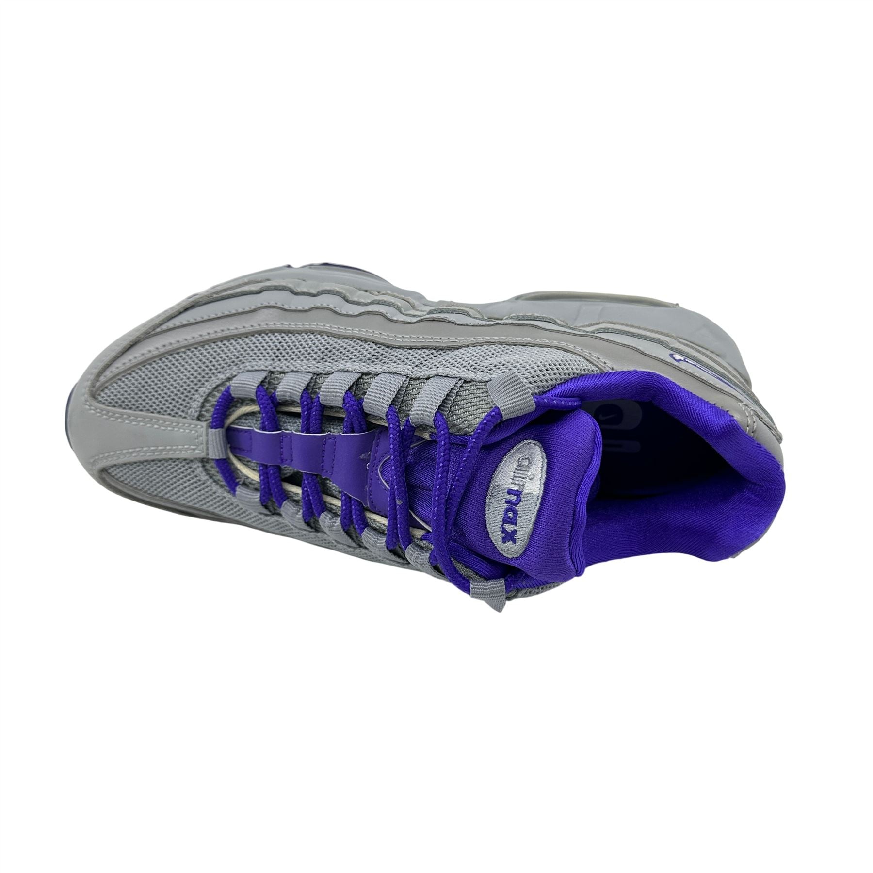 Nike Air Max 95 Wolf Grey White Purple Womens Athletic Sneaker