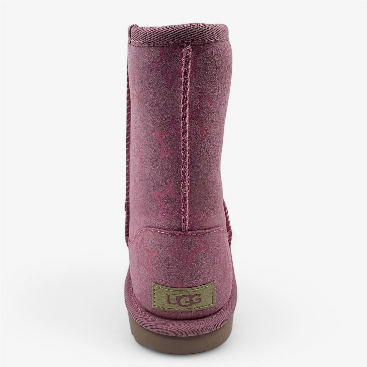 UGG Classic II Iridescent Star Orchid Pink Kids Girls Size 5 Shearling Style
