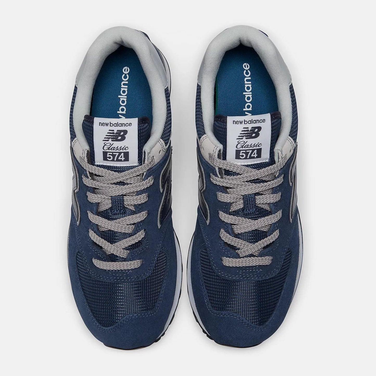 Women's Wide Fit New Balance ML574EVN Walking/Running Trainers - Exclusive - Navy ENCAP