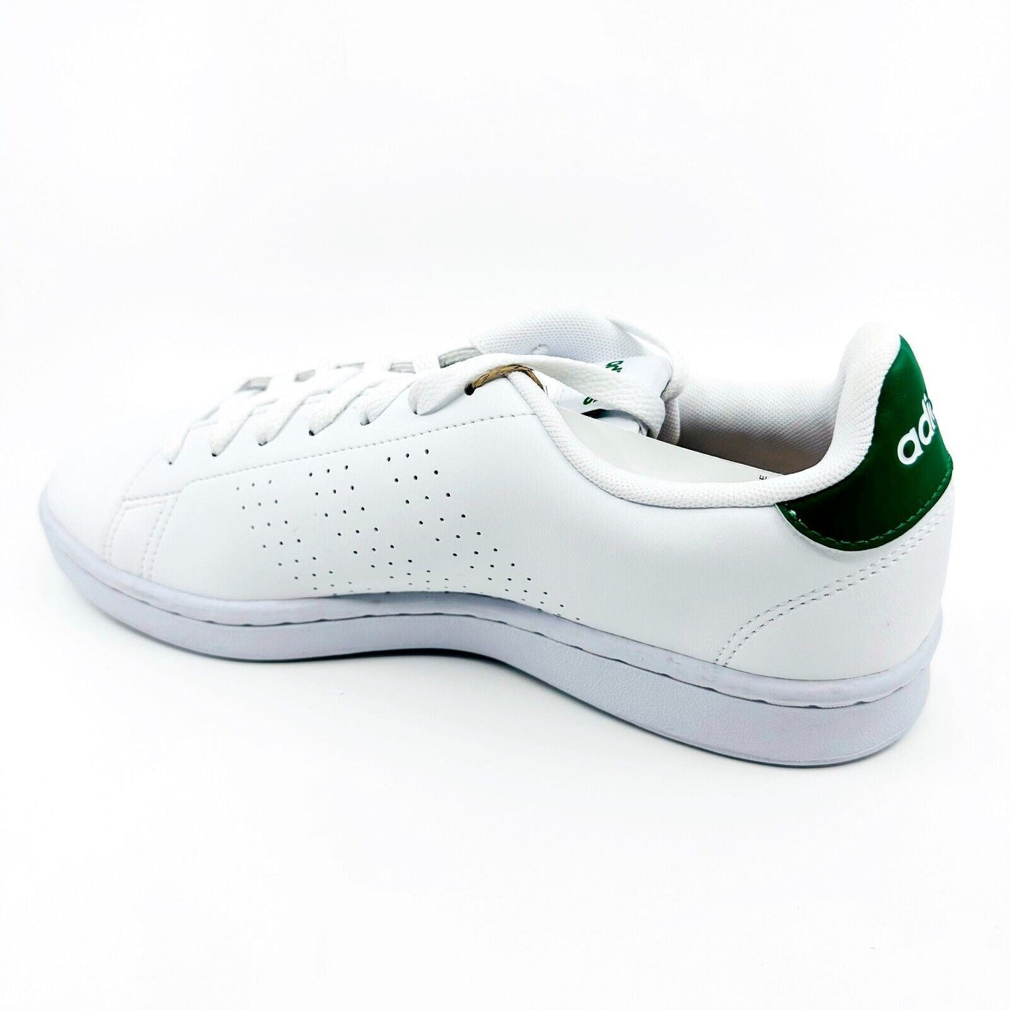 Adidas Advantage White Green Mens Athletic Tennis Sneakers GZ5300