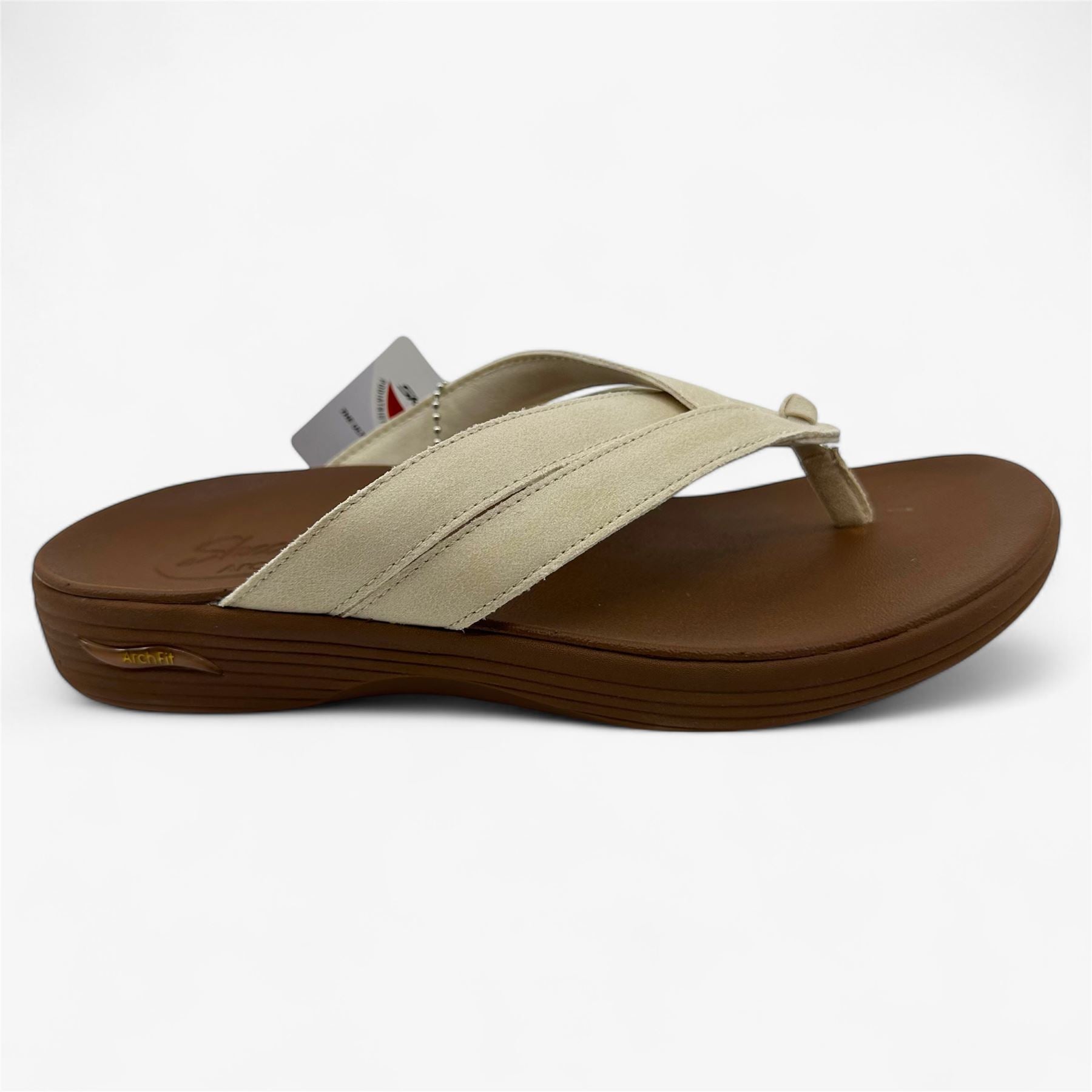 Skechers Arch Fit Maui Playa Off White Womens Sandal Thong