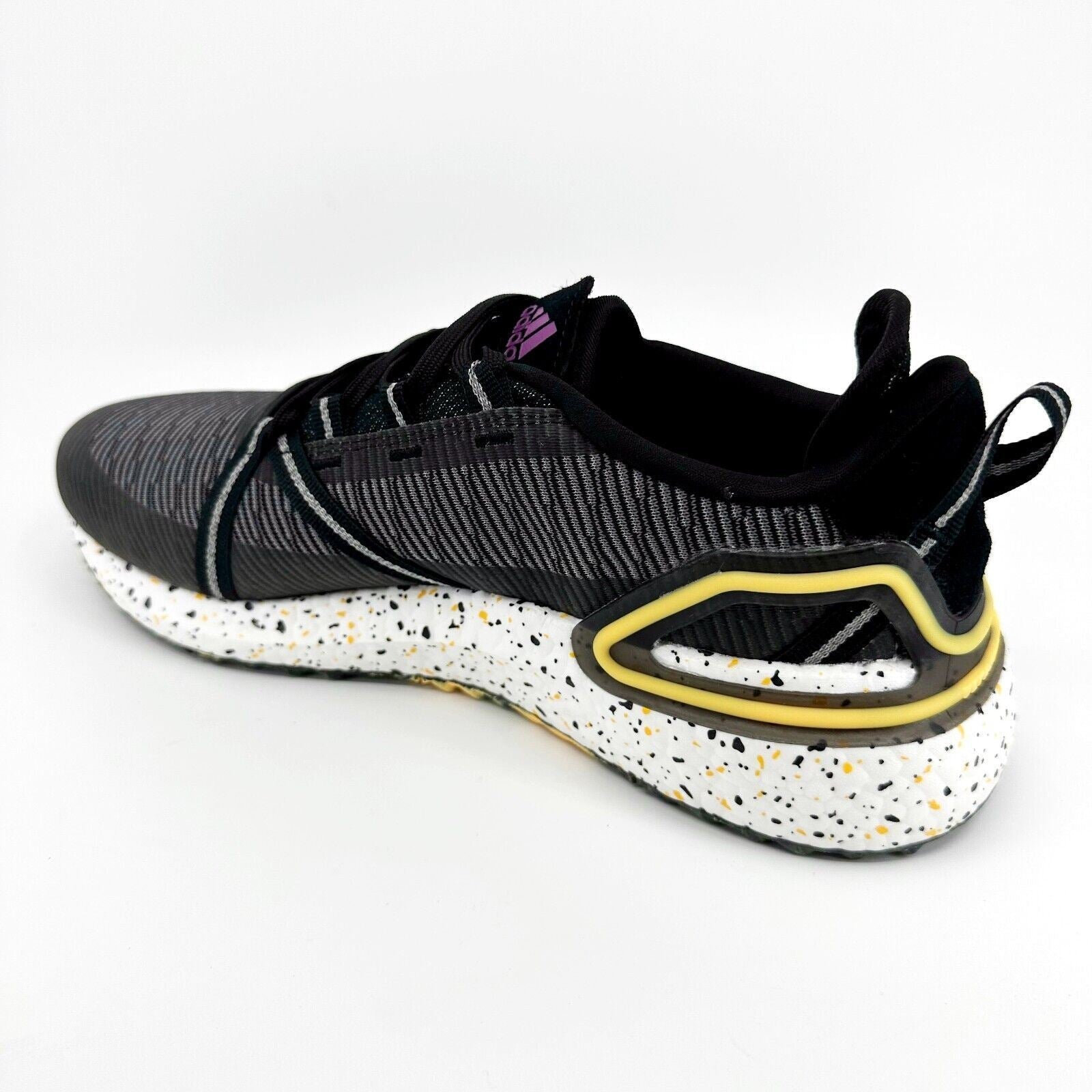Adidas Solarthon Boost Black Gold Mens Spikeless Golf Shoes FZ1024