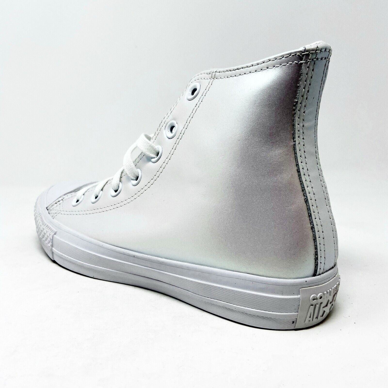 Converse Chuck Taylor All Star Hi White Iridescent Womens Casual Shoes 566094C