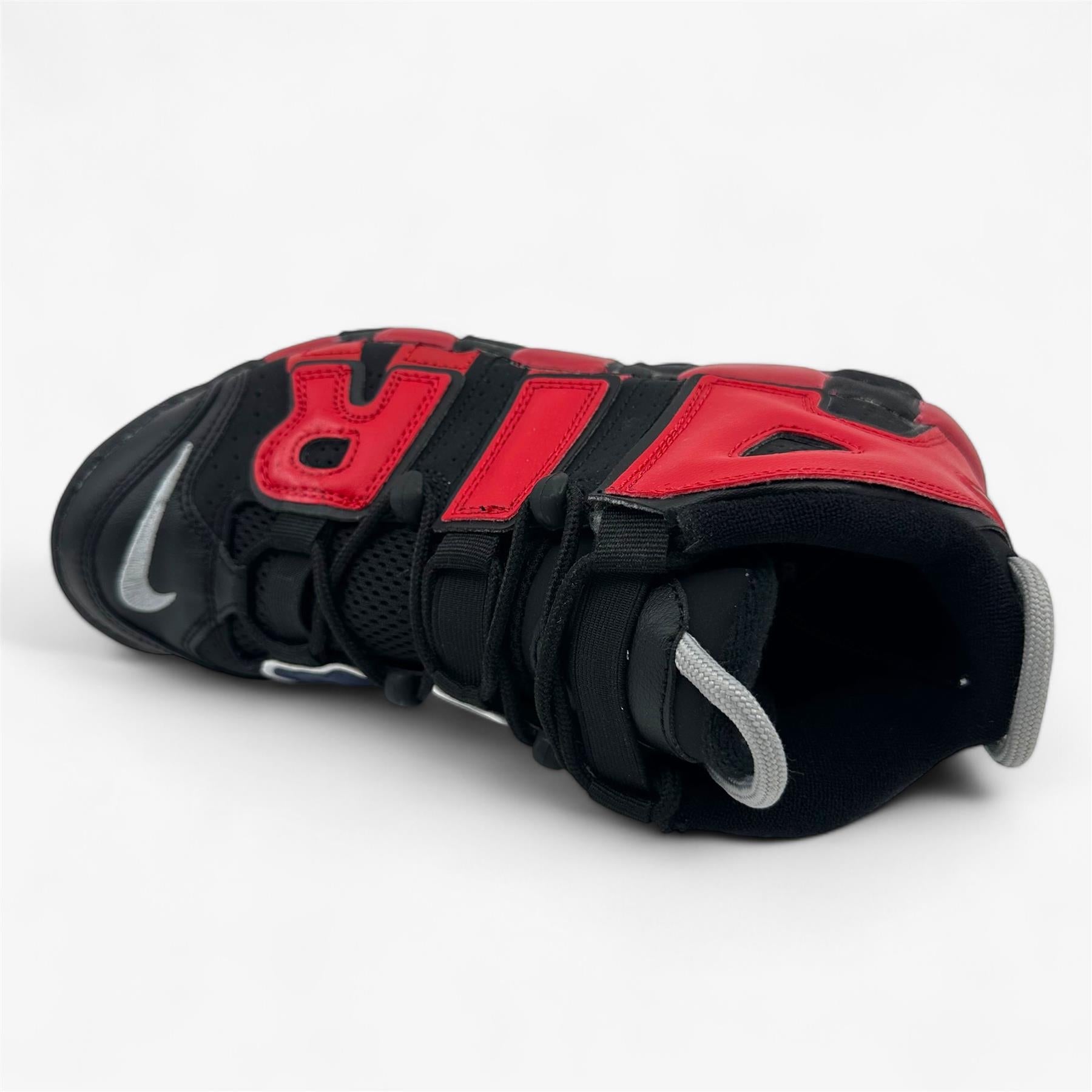 Nike Air More Uptempo GS Black University Red Kids Athletic Sneaker