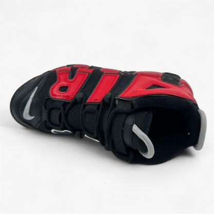 Nike Air More Uptempo GS Black University Red Kids Athletic Sneaker