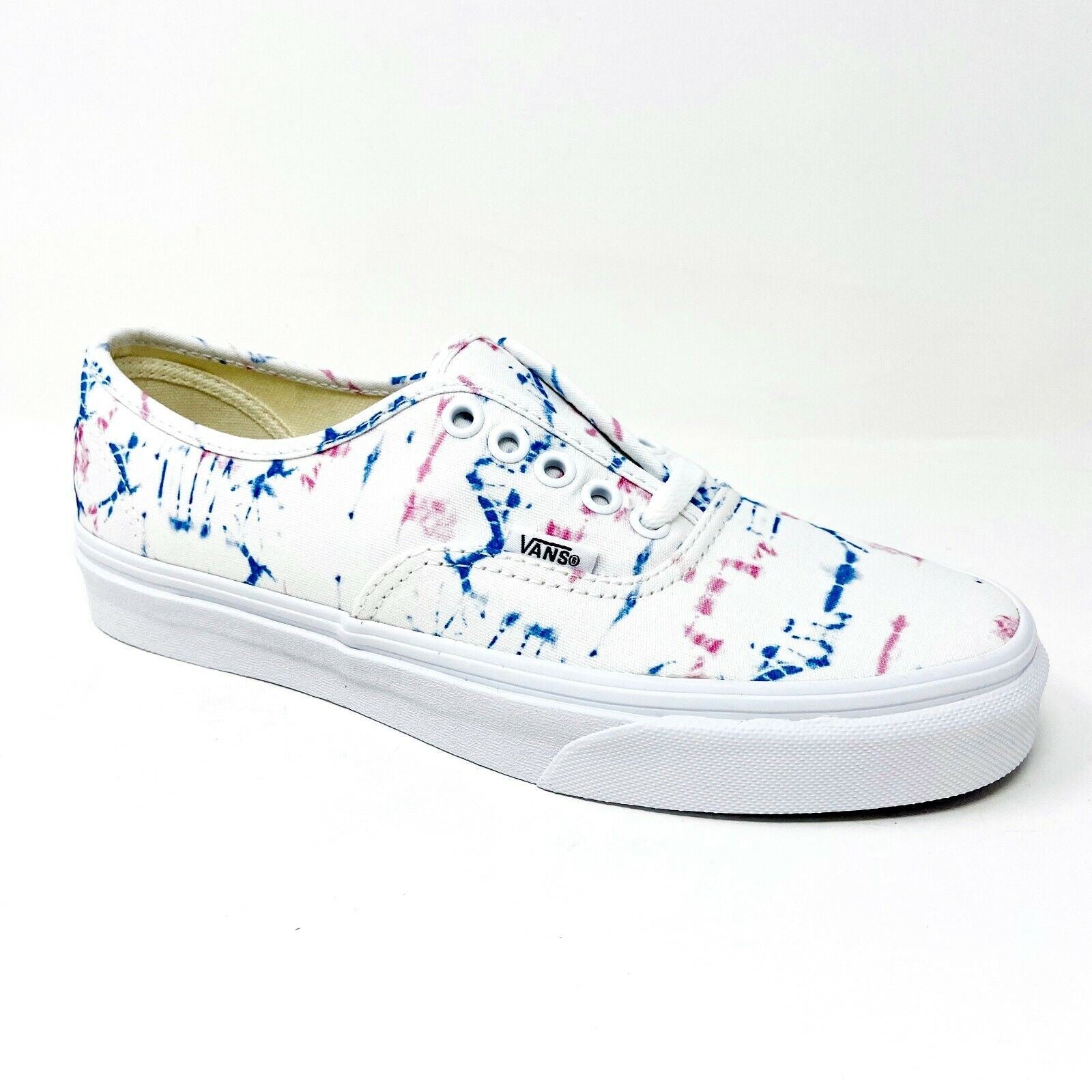Vans Madewell Authentic Stained True White Tie Dye Womens Casual Shoes