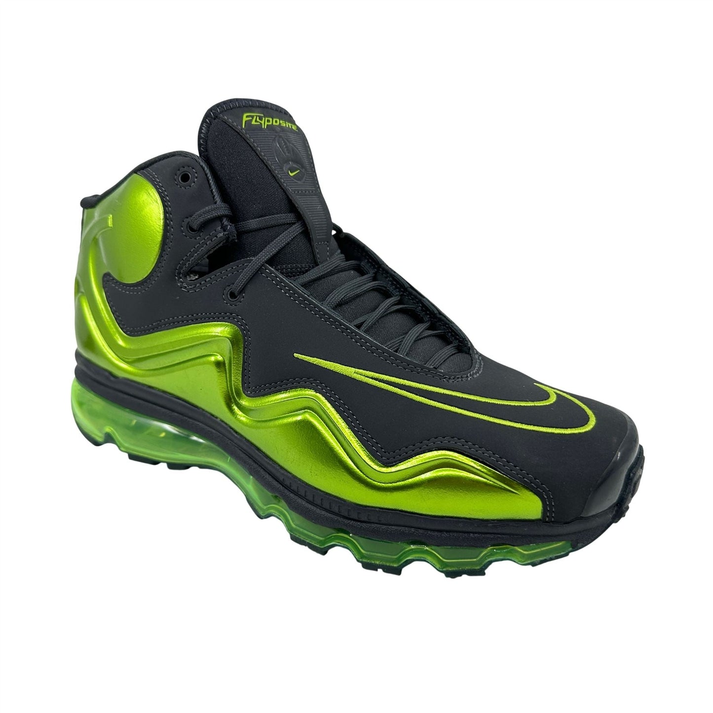 Nike Air Max Flyposite Anthracite Brilliant Green Mens Athletic Sneaker