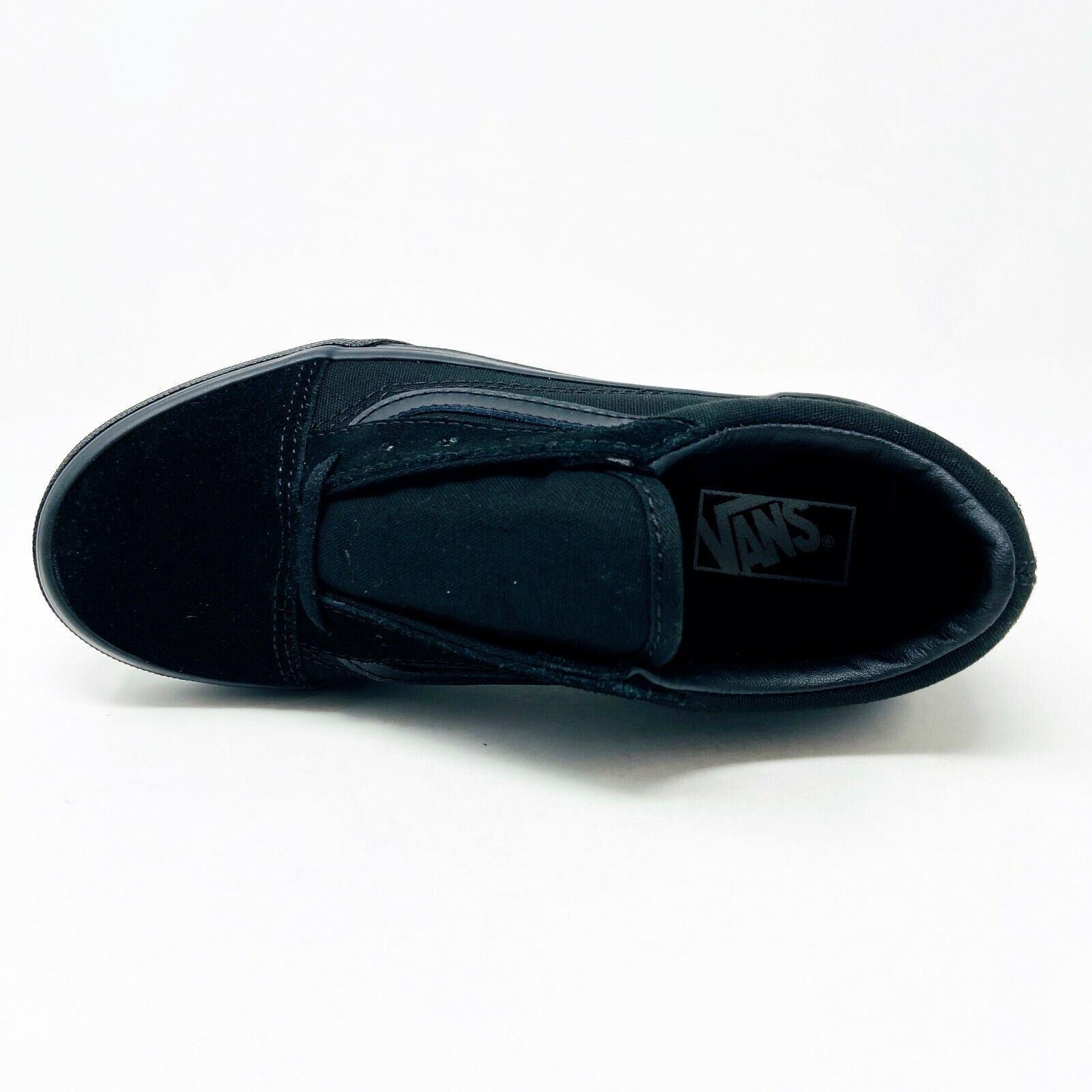 Vans Old Skool Triple Black Classic Kids Casual Sneakers