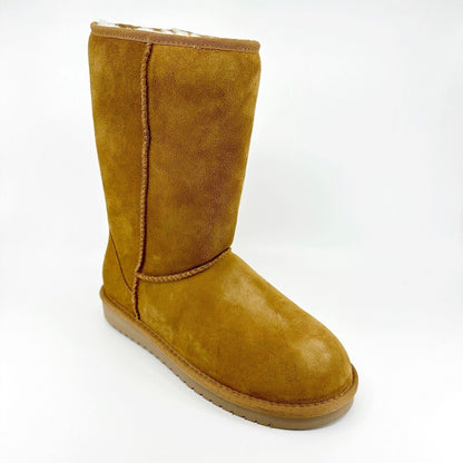 Koolaburra by UGG Koola Tall Chestnut Womens Faux Fur Shearling Suede Boots