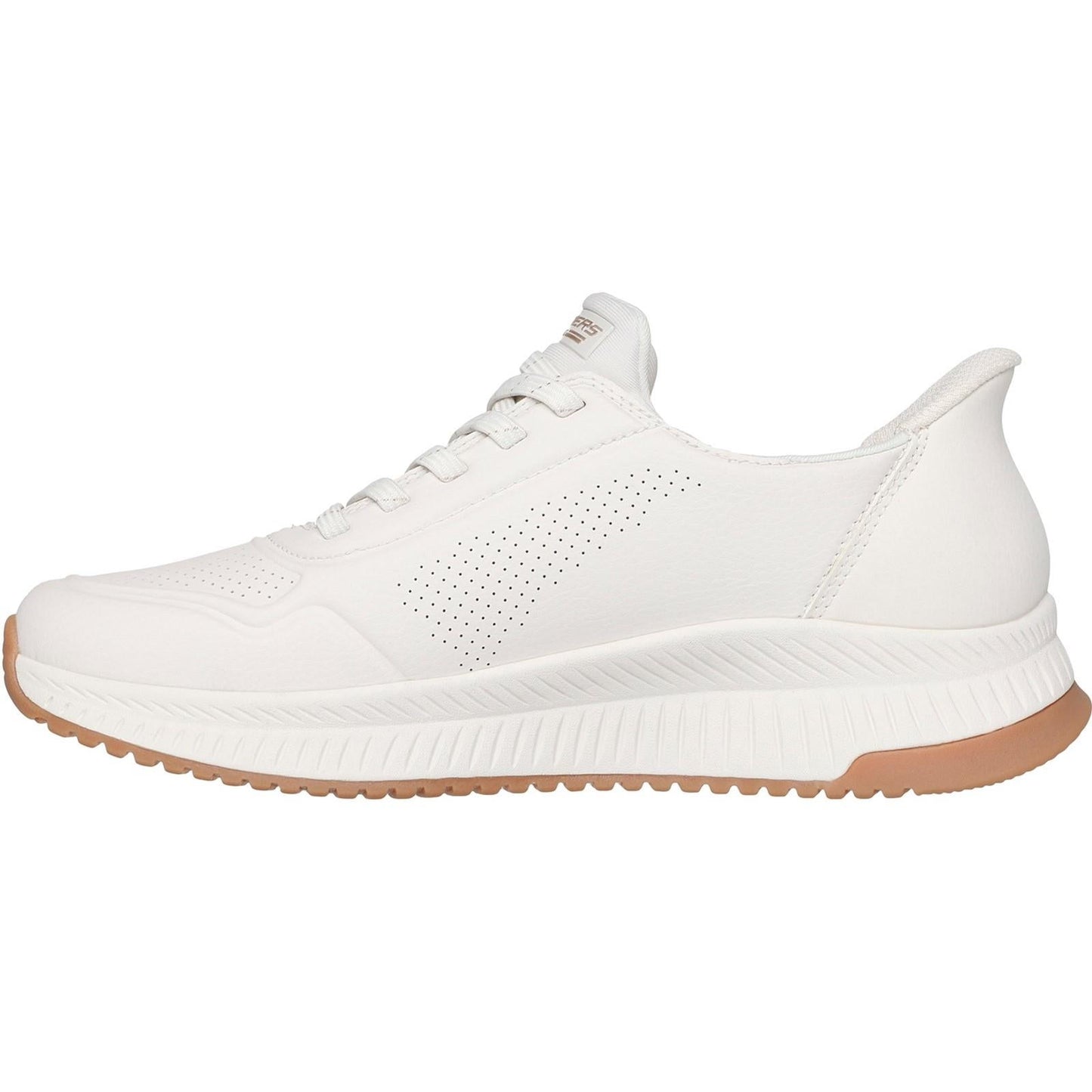 Women's Wide Fit Skechers 117740 Slip-ins Bobs Squad 4 Key Look Trainers