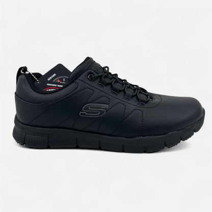 Skechers Nampa Beja Black Womens Electrical Hazard Slip Resistant Sneaker