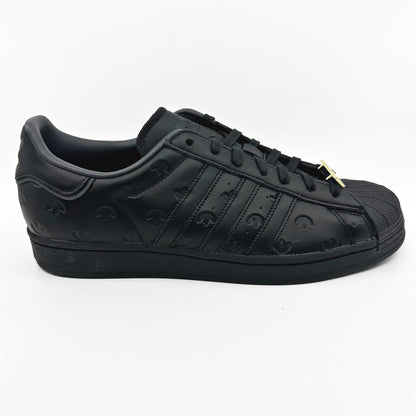 Adidas Superstar Core Black Debossed Carbon Mens Athletic Sneakers