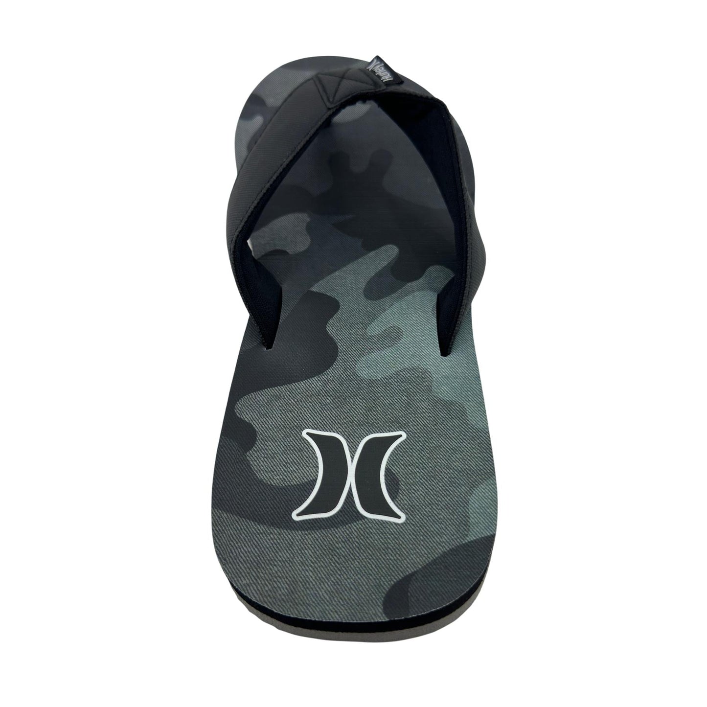 Hurley Logo Grey Camo Black Mens Sandal Pool Beach Flip Flop