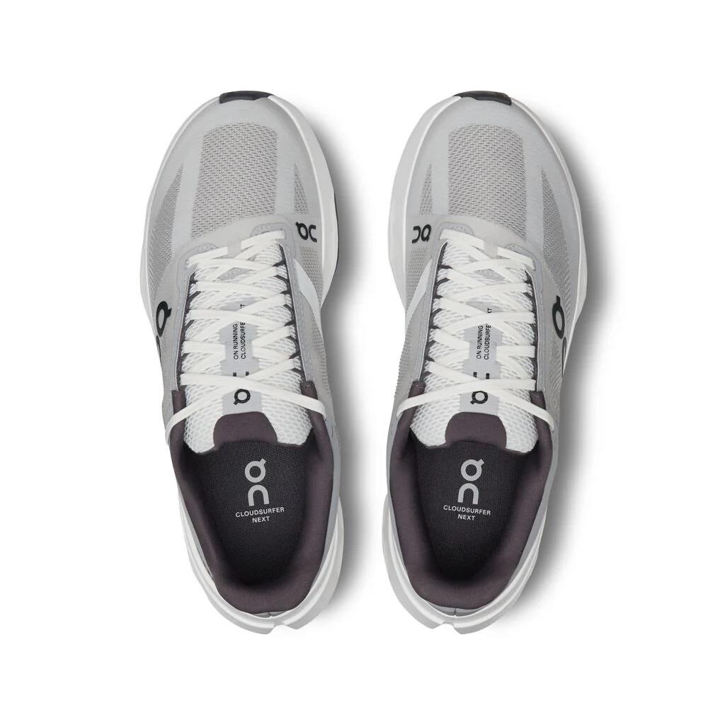 Women's Wide Fit On Cloudsurfer Next Wide Training Shoes - Glacier/White