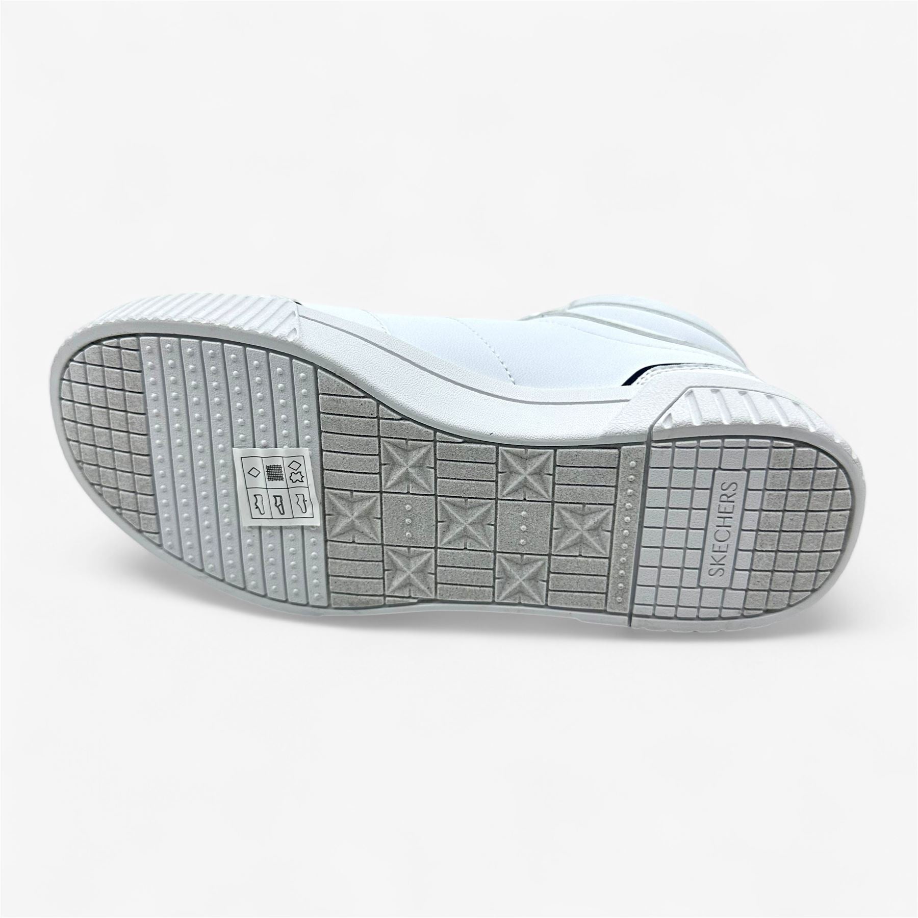 Skechers Jade High Reward White Navy Red Womens Size 5.5 Court Classics Sneaker