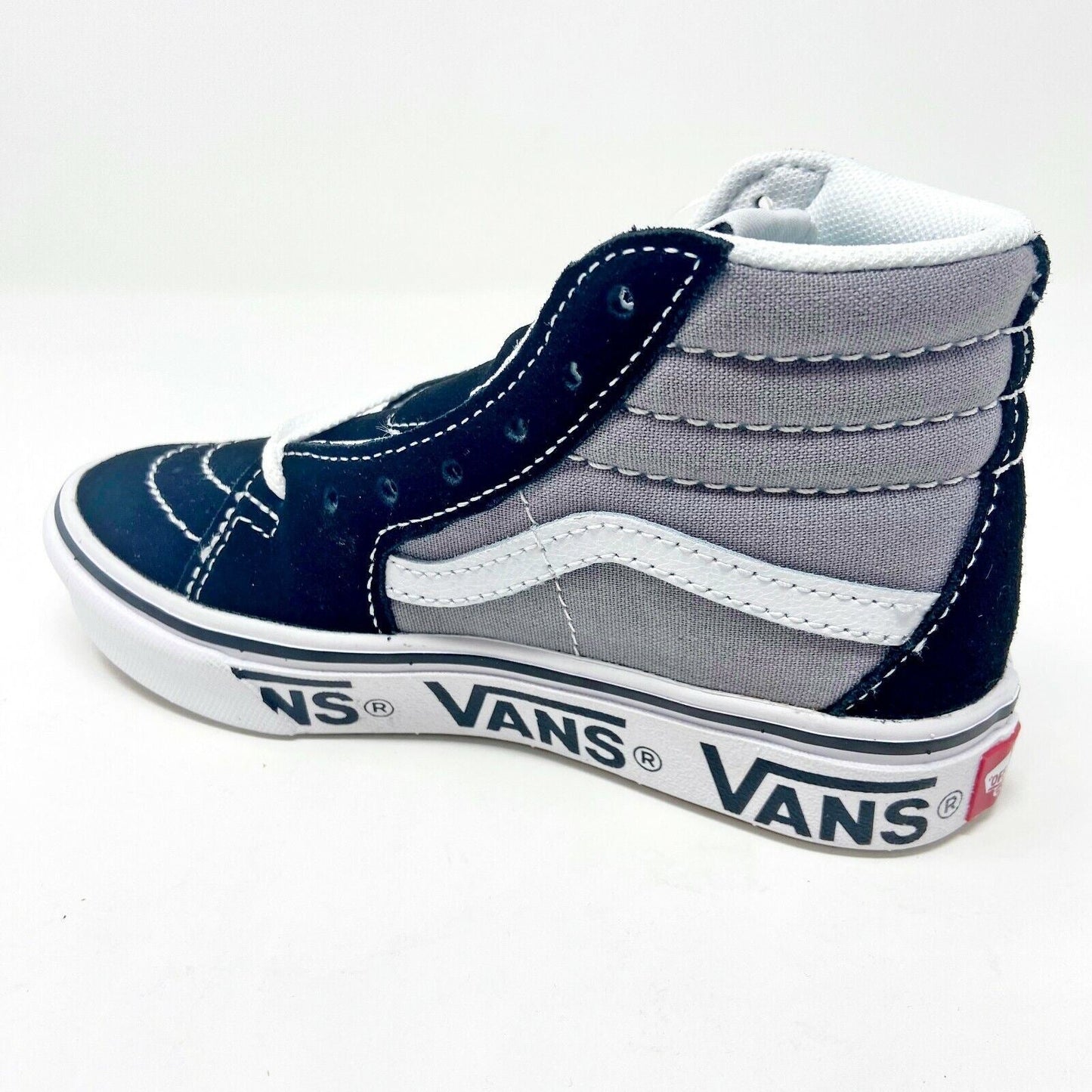 Vans Sk8 Hi Comfycush (Tape Mix) Black Frost Grey Kids Casual Shoes