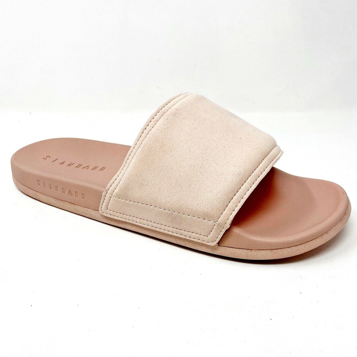 STNDRD Standard Los Angeles Monaco Suede Pink Mens Slide Sandals