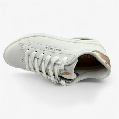 Skechers Uno Court Courted White Womens Athletic Sneaker