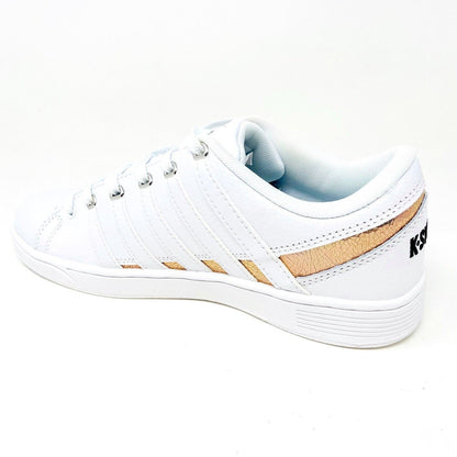 K-Swiss Ramli Court White Cracked Metallic Womens Casual Sneakers 96999 120