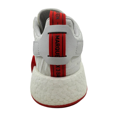 Adidas NMD R2 Primeknit White Core Red Mens Athletic Sneaker