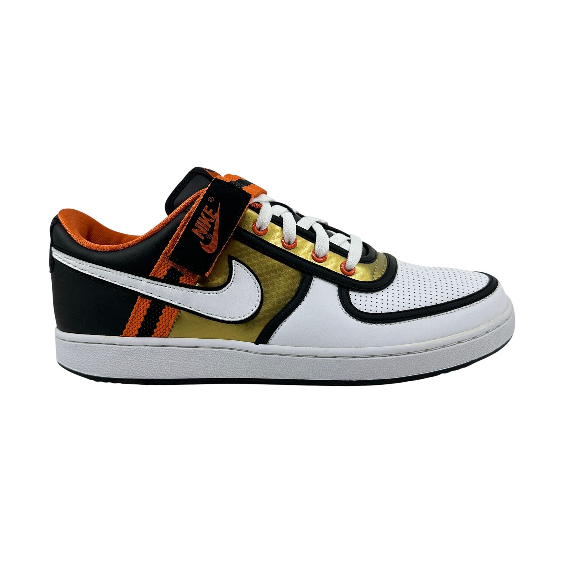 Nike Vandal Low White Black Hoop Orange Mens Athletic Sneaker