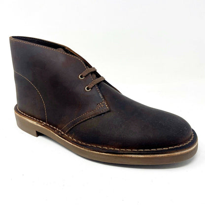 Clarks Originals Bushacre 2 Beeswax Brown Mens Leather Chukka Boots 82286