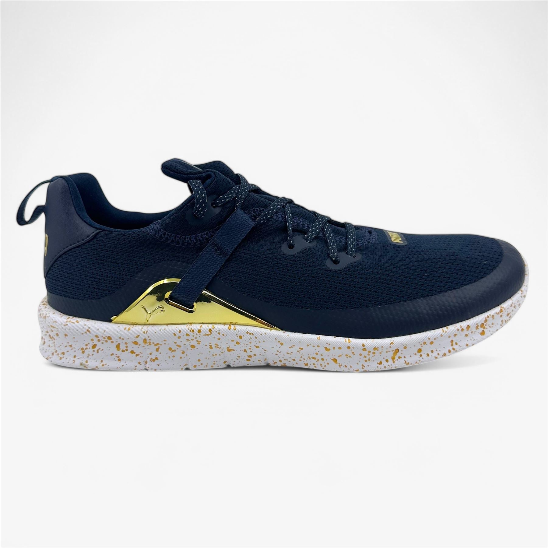 PUMA x PTC Laguna Fusion Navy Blazer Team Gold Womens Spikeless Golf Shoes