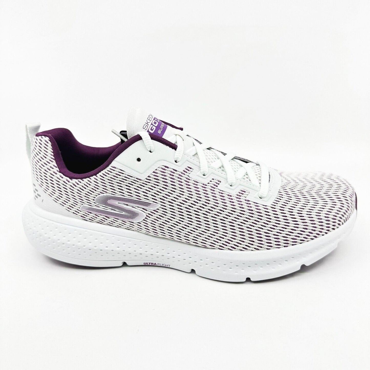 Skechers Go Run Supersonic White Womens Athletic Running Shoes