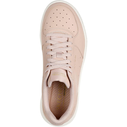 Women's Wide Fit Skechers 185110 Court Classics Grand 92 Be Lifted Trainers - Nude
