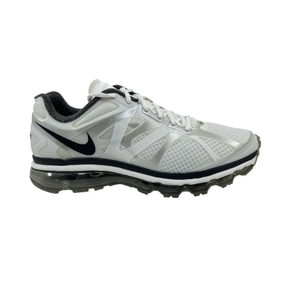Nike Air Max+ 2012 Summit White Silver Mens Size 10 Athletic Sneaker