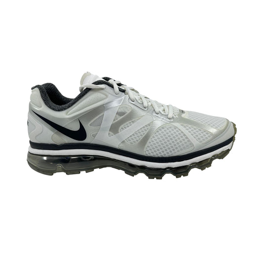 Nike Air Max+ 2012 Summit White Silver Mens Size 10 Athletic Sneaker
