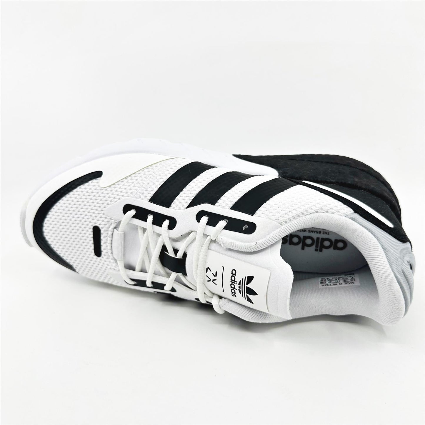 adidas ZX 1K Boost White Black Unisex Kids Athletic Sneaker G58922