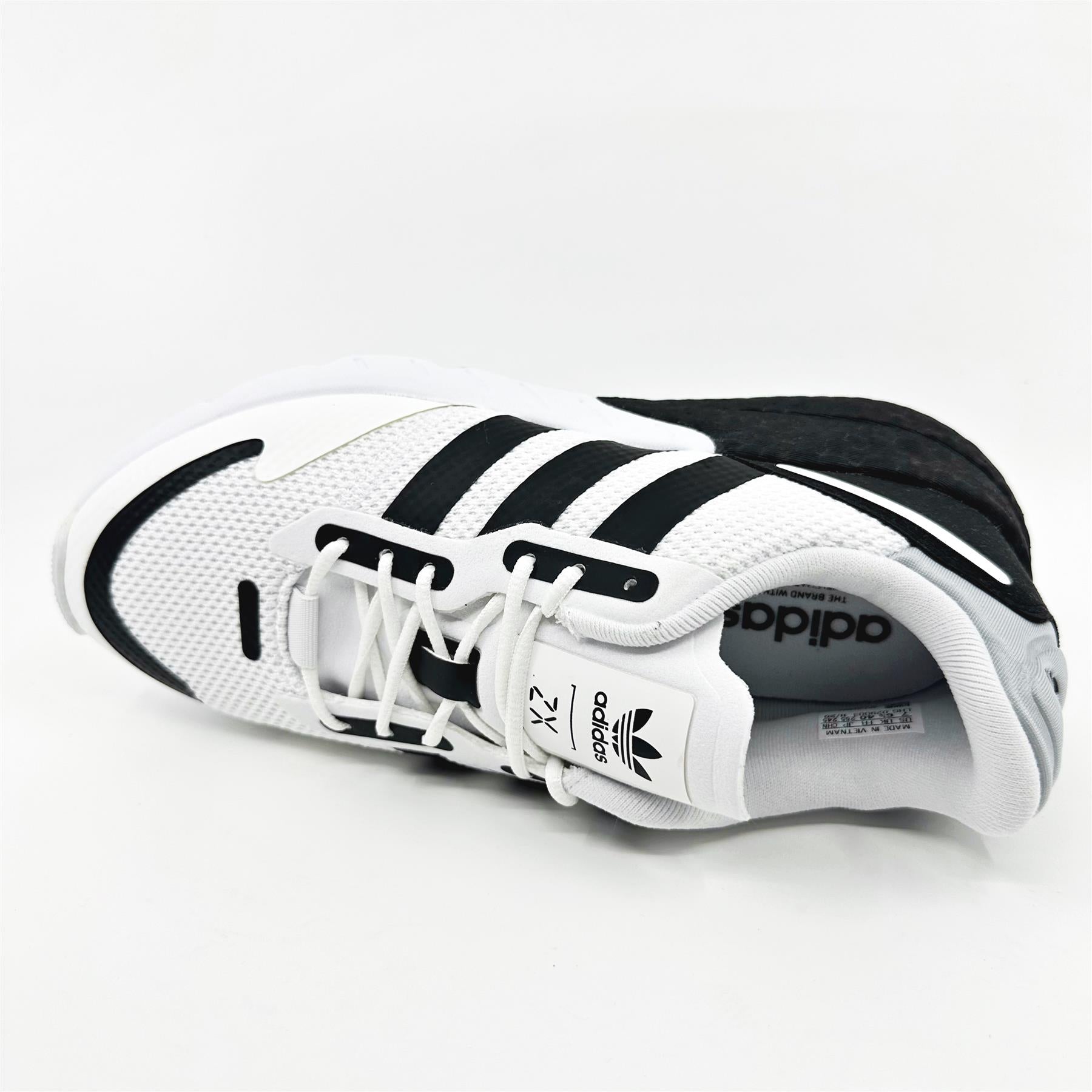 adidas ZX 1K Boost White Black Unisex Kids Athletic Sneaker G58922