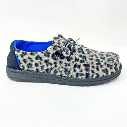 Hey Dude Womens Wendy Wild Cheetah Slip On Comfort Shoes