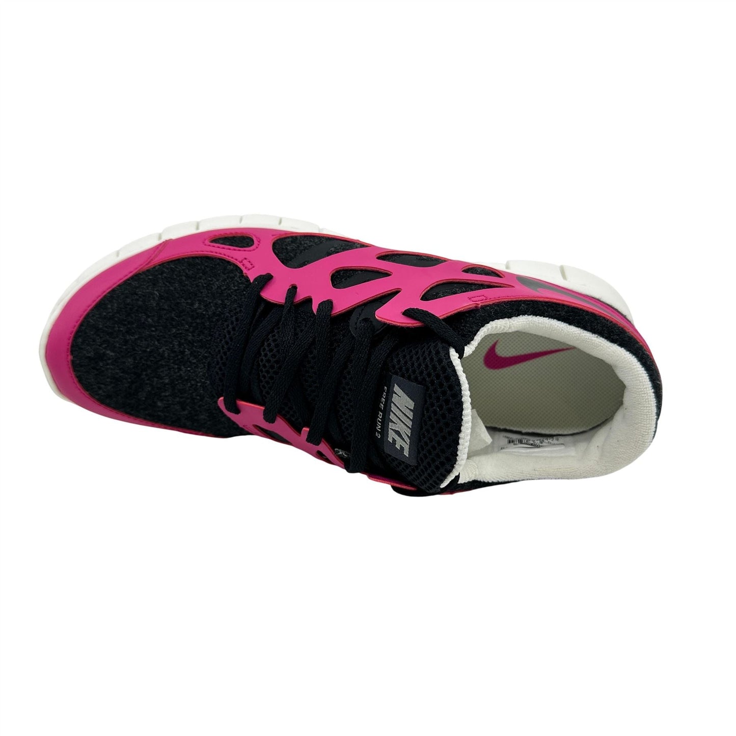 Nike Free Run+ 2 EXT Black Fireberry Womens Athletic Sneaker