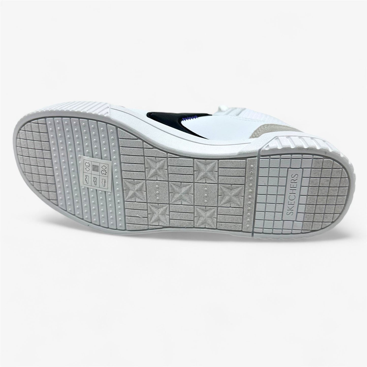 Skechers Jade Cruise Thru White Black Womens Athletic Court Classics Sneaker