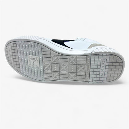 Skechers Jade Cruise Thru White Black Womens Athletic Court Classics Sneaker