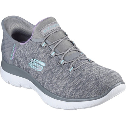 Women's Wide Fit Skechers 149937 Slip-ins Summits Dazzling Trainers