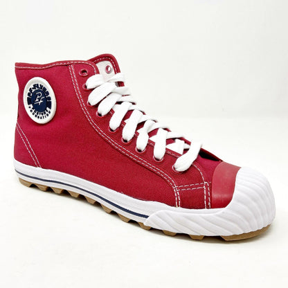PF Flyers Grounder Hi Reiss NC Red Womens Retro Sneakers PM11GH4F