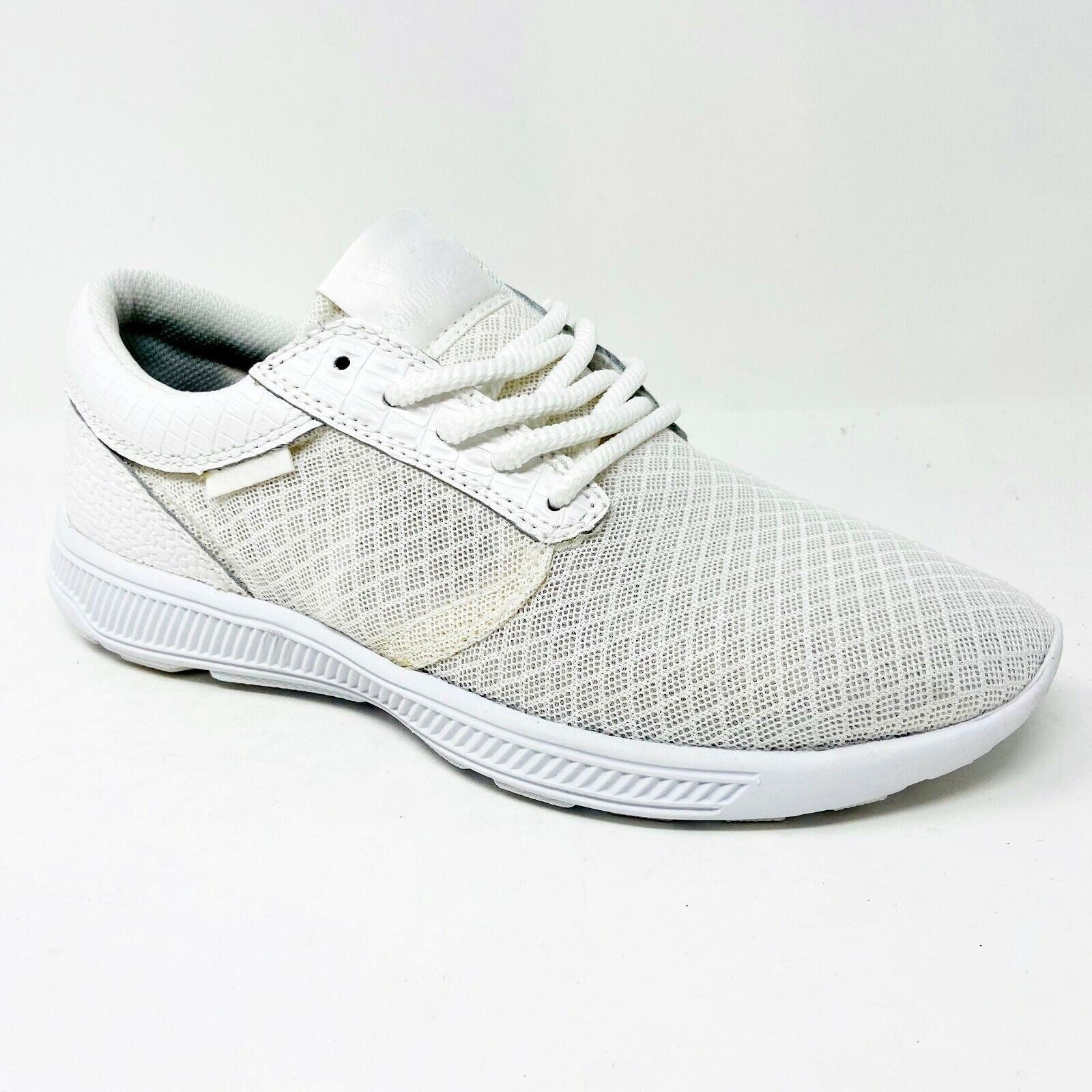 Supra Hammer Run White White Womens Size 7.5 Skateboard Shoes SW55000
