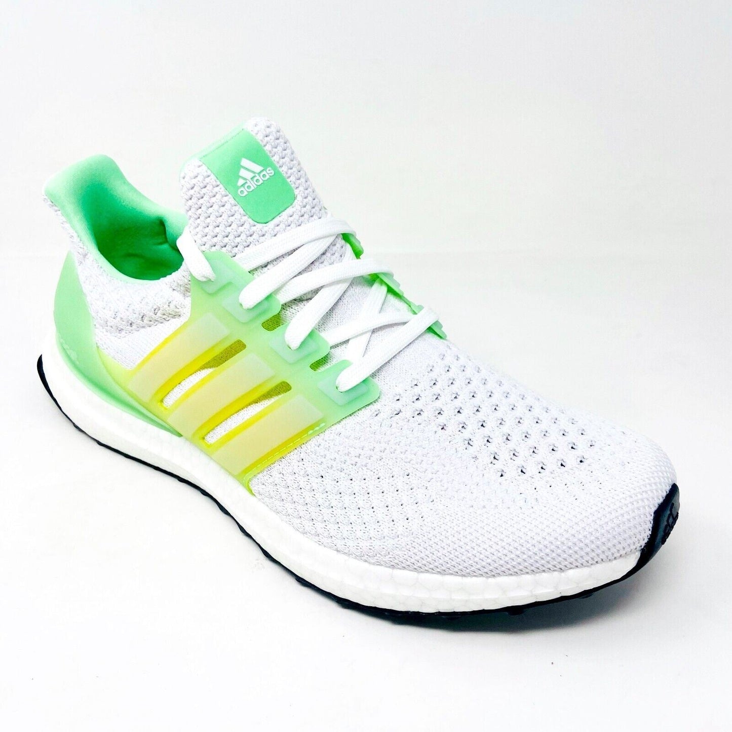 Adidas UltraBoost 5.0 DNA White Beam Green Mens Running Shoes GV8730