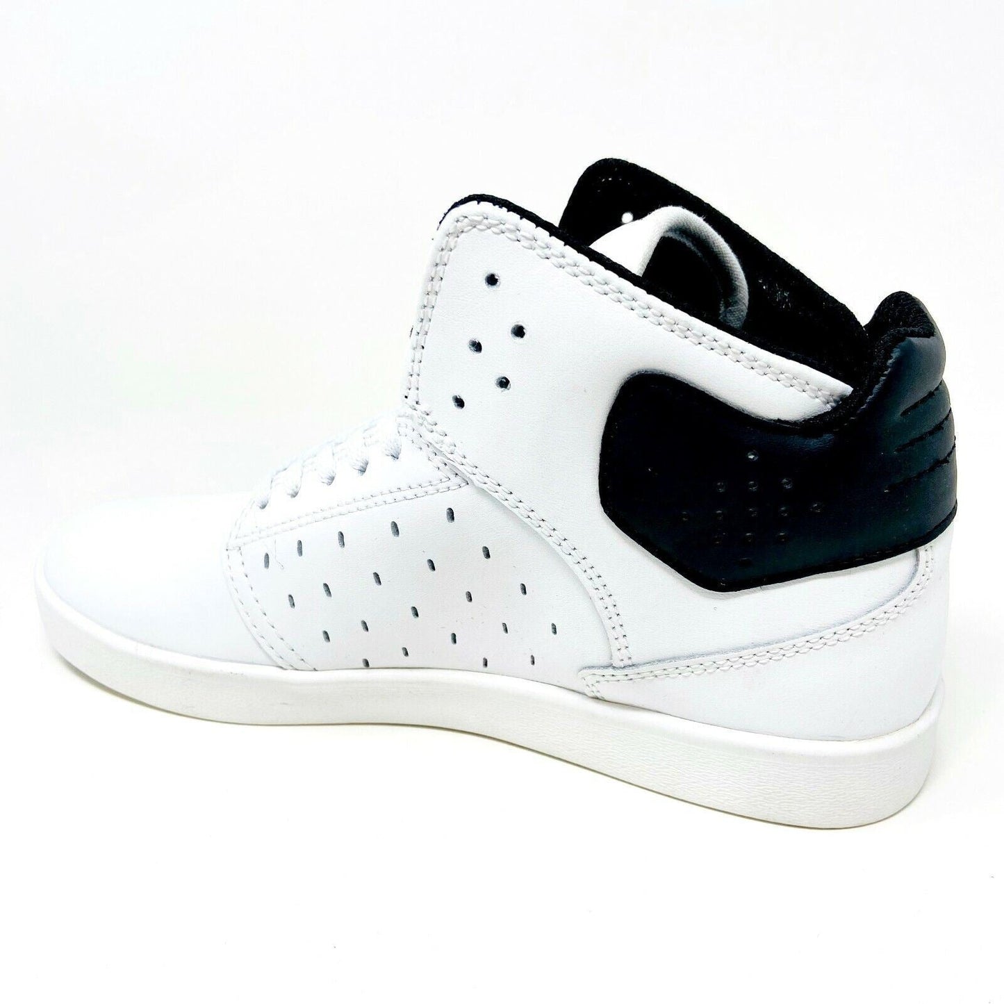 Supra Atom White Black Kids Size 5.5 Casual Sneakers SK91030