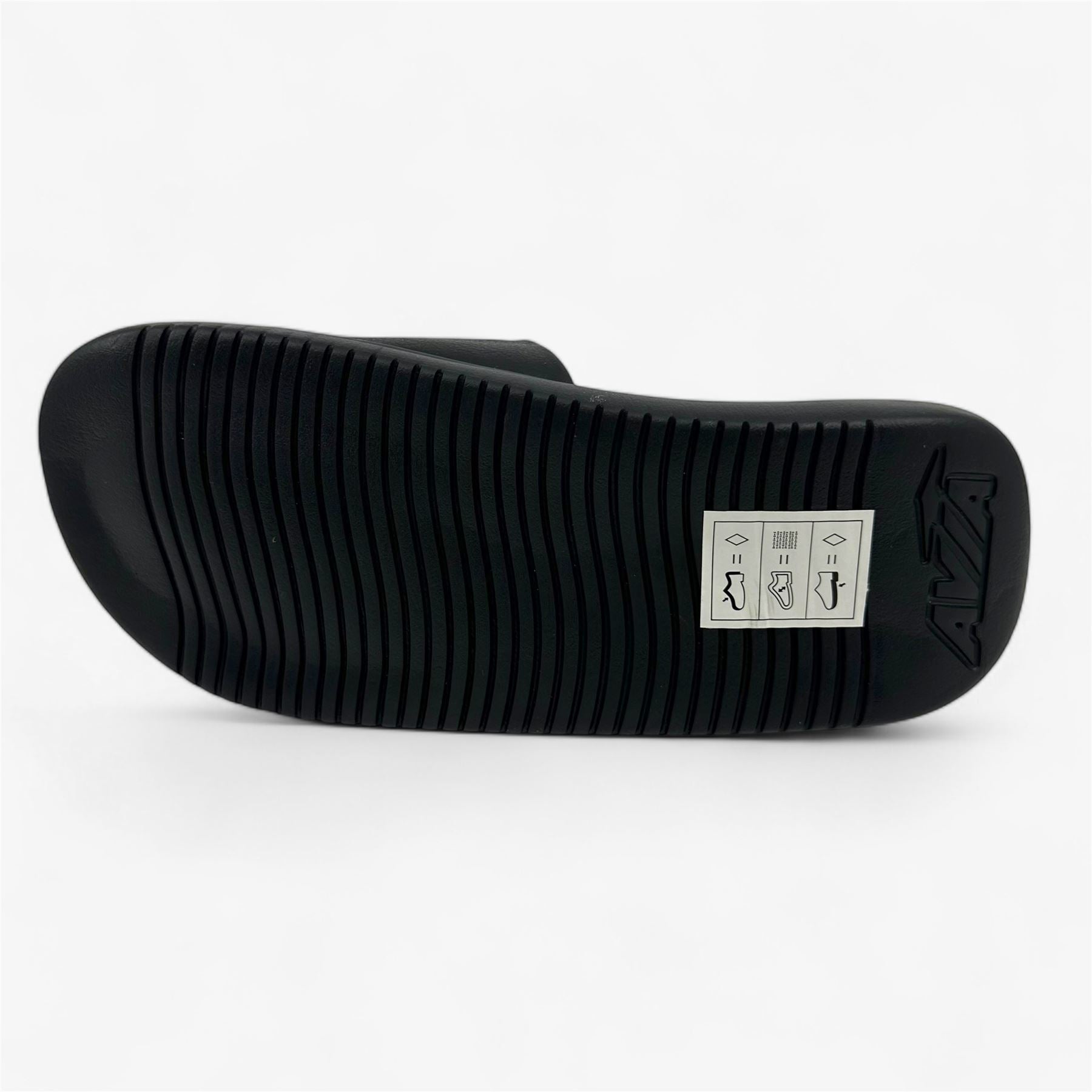 Avia Dual Density Slide Jet Black Ibiza Blue Kids Boys Sandal Slide