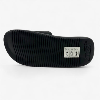 Avia Dual Density Slide Jet Black Ibiza Blue Kids Boys Sandal Slide