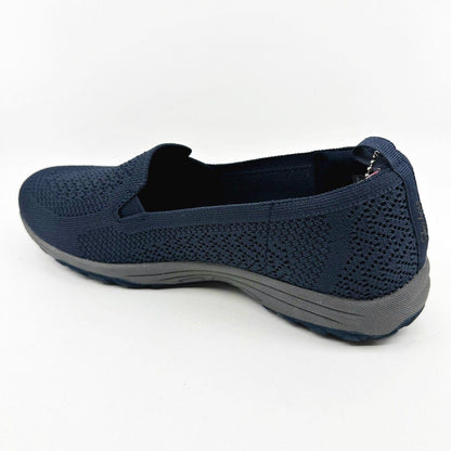 Skechers Reggae Fest 2.0 Livin It Up Navy Womens Size 10 Slip On Shoes