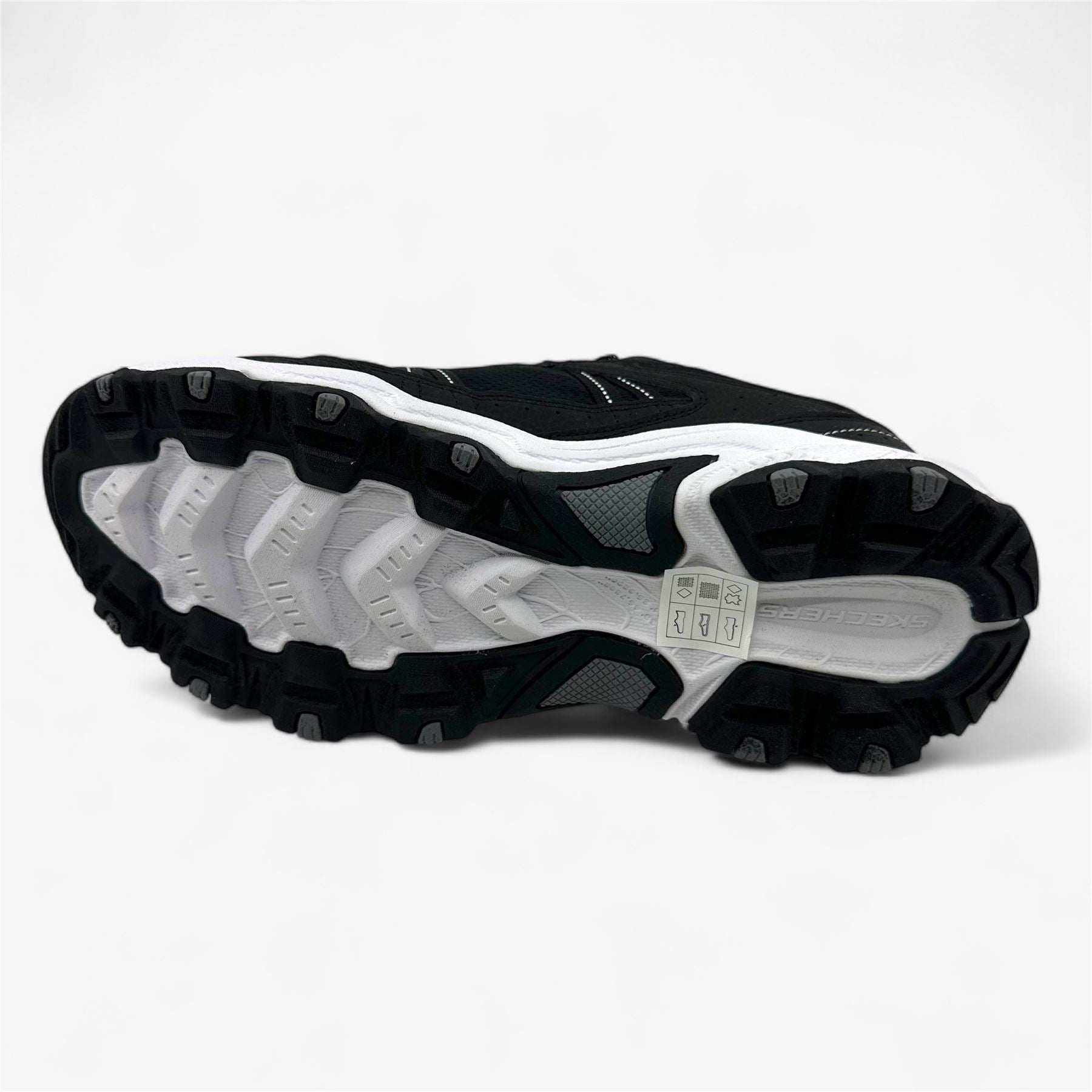 Skechers Stamina AT Black White Womens Athletic Sneaker