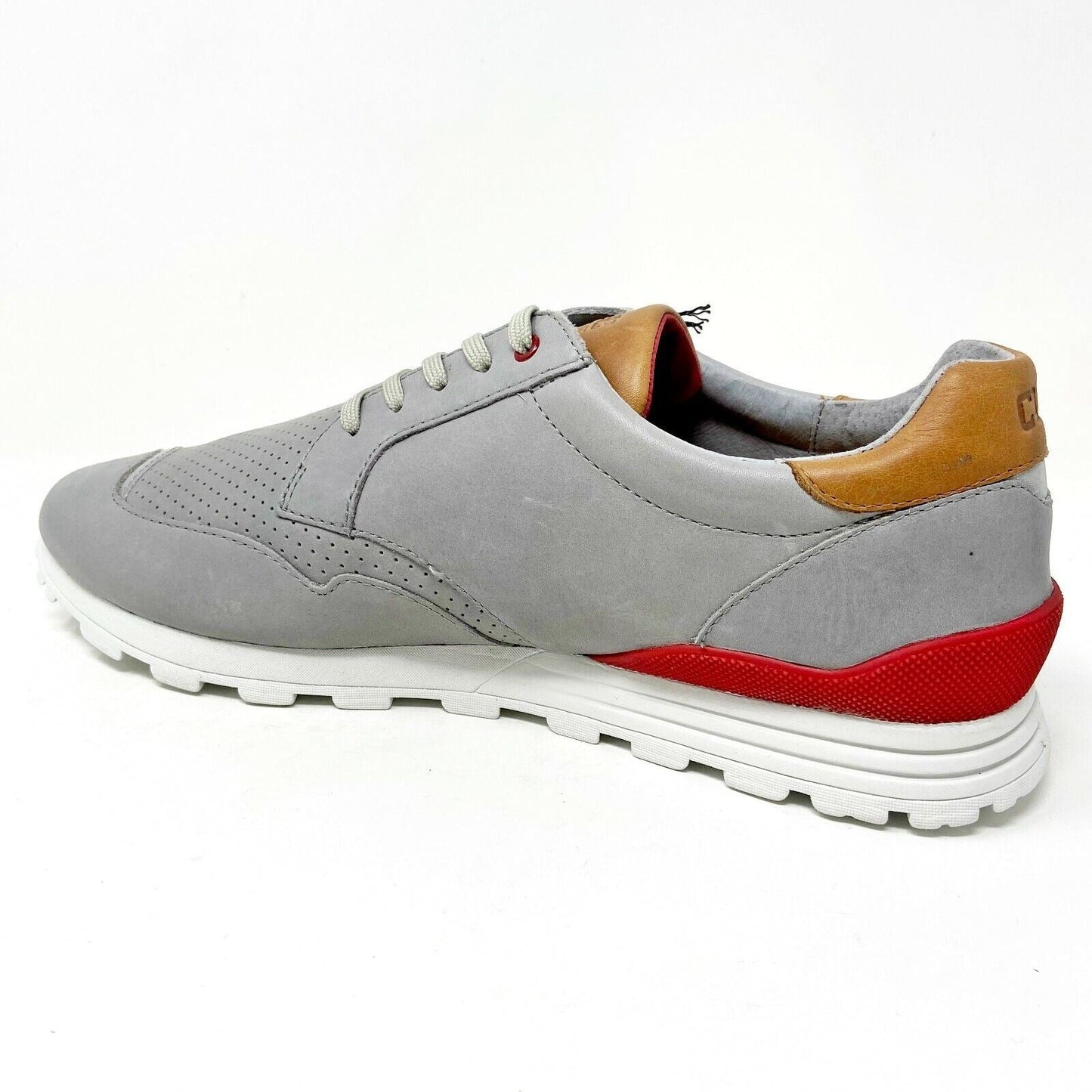 Clae Nathan Gravel Leather Mens Premium Sneakers